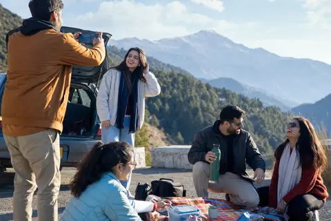 Friends on a trip